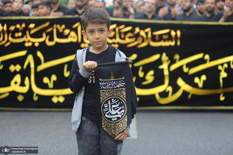 دسته عزاداری شهادت حضرت علی (ع) با حضور آیت‌الله العظمی وحید خراسانی