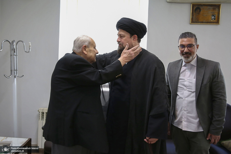 دیدار صلاح زواوی سفیر سابق فلسطین با سید حسن خمینی