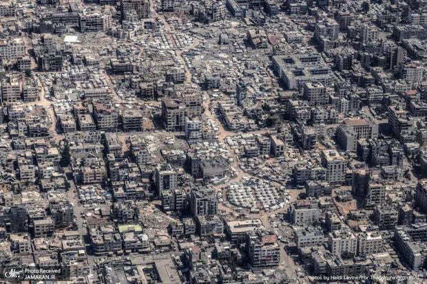 صحنه‌هایی نادر از ویرانی غزه + عکس ها