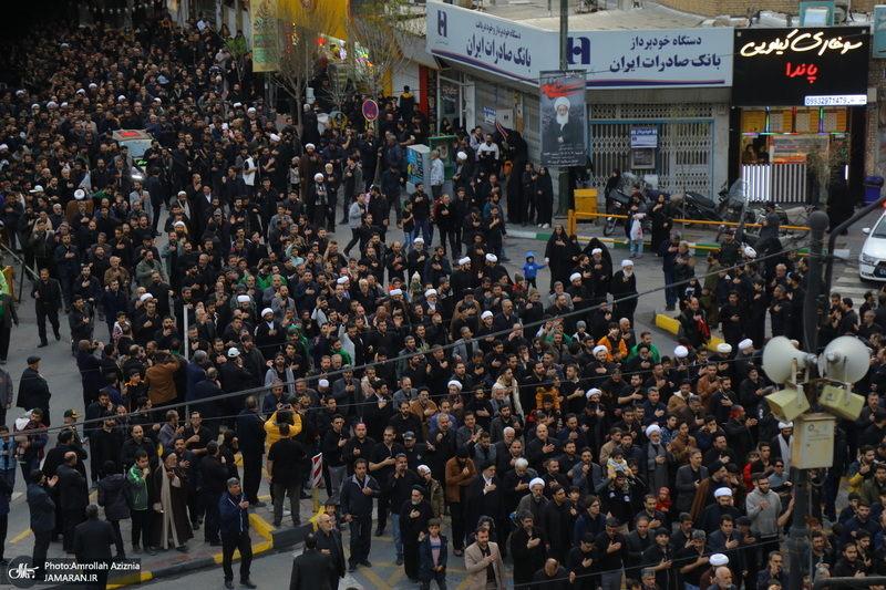 دسته عزاداری شهادت حضرت علی (ع) با حضور آیت‌الله العظمی وحید خراسانی