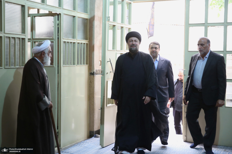 دیدار مدیرعامل بانک ملی ایران ابوالفضل نجارزاده و اعضای هیئت عامل با سید حسن خمینی