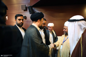 دیدار مهمانان خارجی سی و هفتمین کنفرانس وحدت اسلامی با سیدحسن خمینی
