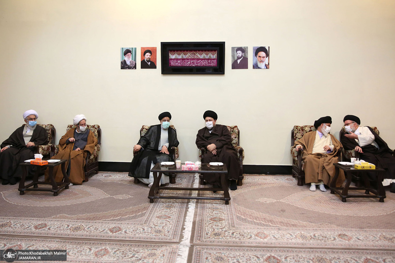 حاشیه تجدید میثاق هیأت رئیسه و اعضای مجلس خبرگان رهبری با آرمان های امام خمینی(س)