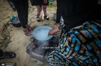  حمله طوفان و هوای سرد به آوارگان فلسطینی در رفح (2)