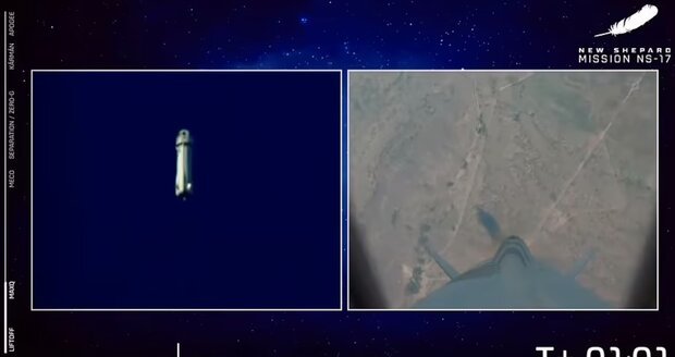 موشک بلواوریجین همراه اثر هنری به فضا پرتاب شد