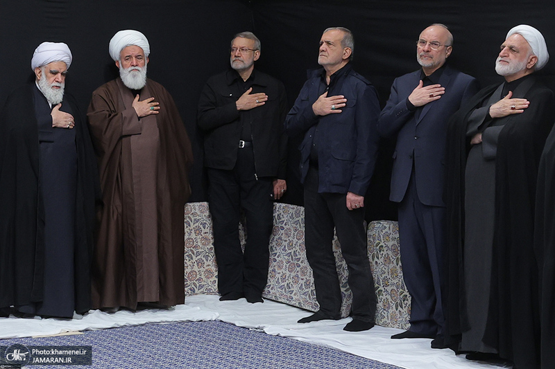 مراسم عزاداری شب شهادت حضرت زهرا (س) در حسینیه امام خمینی(ره)