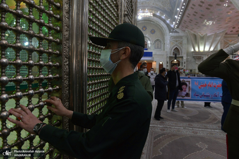 تجدید میثاق فرزندان کارکنان آماد و پشتیبانی سپاه با آرمان‌های حضرت امام(س)