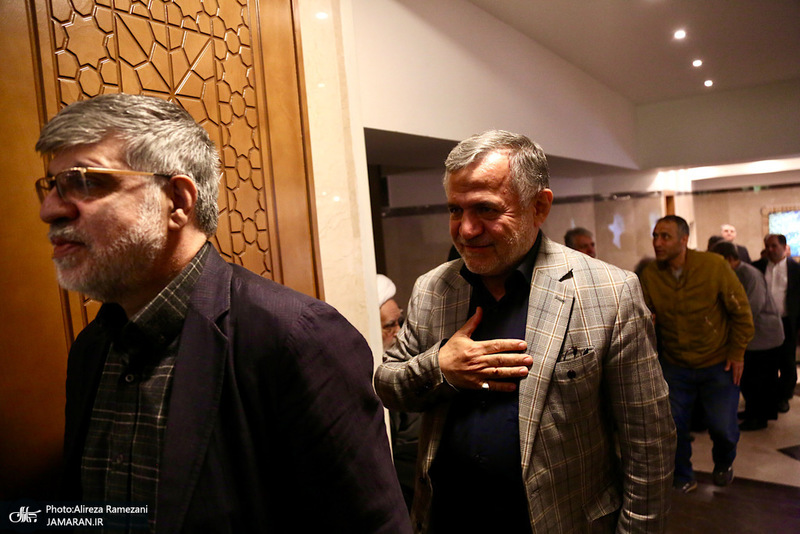 مراسم ختم مادر همسر حجت السلام ‌و المسلمین علی اکبر ناطق نوری و عباس آخوندی