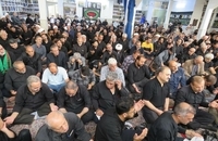 مراسم تاسوعای حسینی در دفتر آیت الله العظمی صانعی (2)