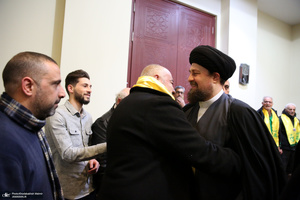 دیدار جمعی از خانواده  های شهدای لبنان با سیدحسن خمینی