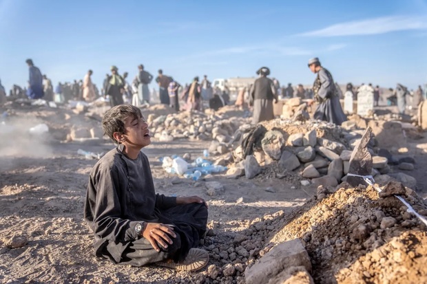 گزارش تصویری/ غم و اندوه افغان ها 