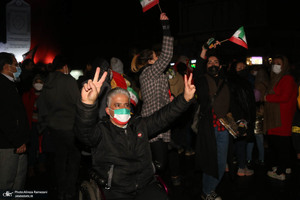 شادی مردم پس از صعود تیم ملی به جام جهانی قطر