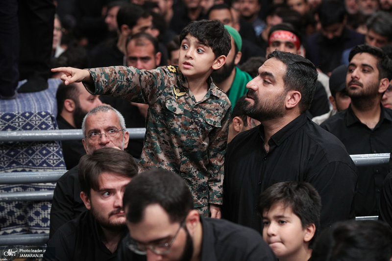 مراسم عزادارای شب عاشورا با حضور رهبر انقلاب اسلامی