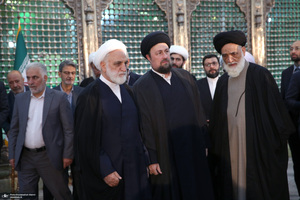 مراسم تجدید میثاق رئیس و کارکنان قوه قضاییه با آرمان های امام؛