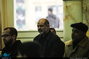 مراسم تشییع و خاکسپاری پیکر مطهر شهید گمنام در حوزه علمیه معیر 