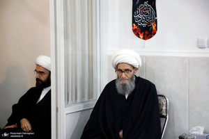 عزاداری شهادت حضرت فاطمه(س) در بیت آیت الله دوستی زنجانی