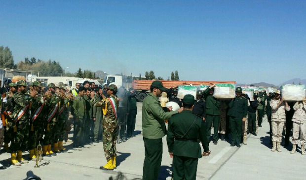 پیکر 27 شهید حادثه تروریستی زاهدان به اصفهان منتقل شد