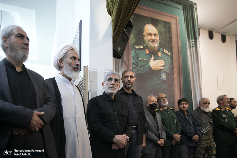 مراسم چهلمین روز شهادت سپهبد حسین سلامی