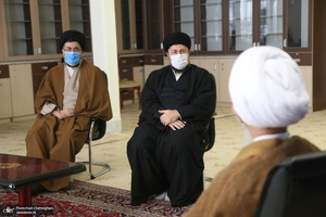 دیدار سید حسن خمینی با آیت الله العظمی جوادی آملی