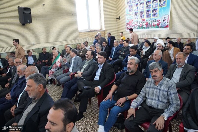 مراسم سی و هفتمین سالگرد بزرگداشت امام خمینی (س) در روستای خیارج استان قزوين
