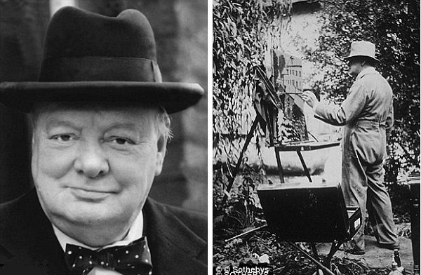 حراج نقاشی «چرچیل» از جنگ جهانی اول