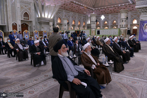 تجدید میثاق رئیس قوه قضائیه و مسئولان عالی قضایی با آرمان‌های حضرت امام خمینی (س)