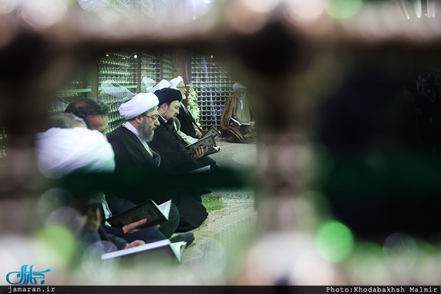 آیت الله آملی لاریجانی در مراسم تجدید میثاق: وظیفه اصلی قوه قضاییه برخورد با مفسدان اقتصادی است/ برای گام برداشتن در مسیر آرمان های امام، نیاز به تلاش بیشتر و ایثار همه مسئولان است/ تشکر رئیس دستگاه قضا از یادگار امام