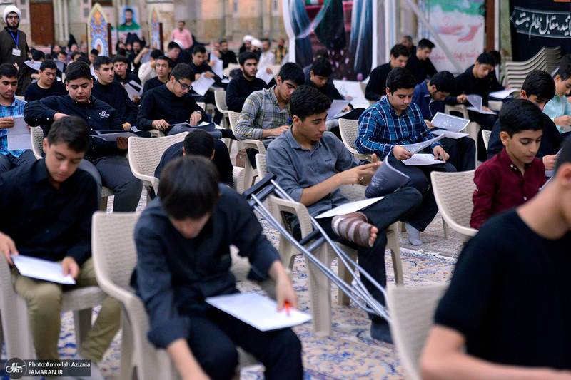 آزمون ورودی حوزه علمیه استان تهران در حرم مطهر امام خمینی