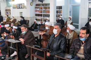 مراسم عزاداری شهادت حضرت فاطمه (س) در دفتر آیت الله العظمی صانعی (ره)