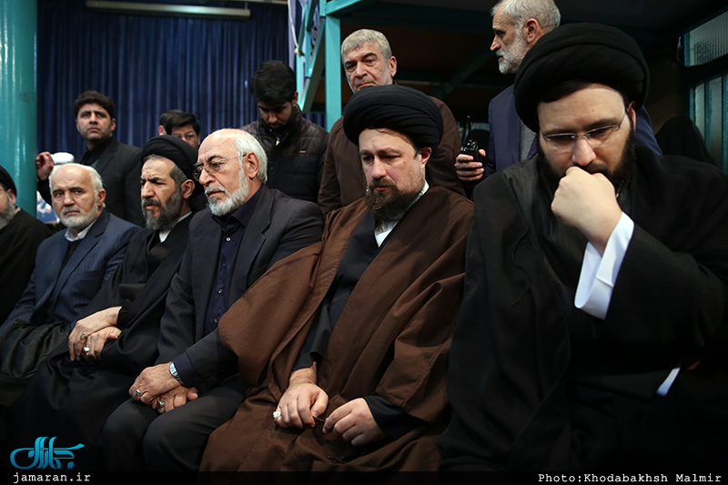 مراسم وداع با پیکر آیت الله هاشمی رفسنجانی(ره) در حسینیه جماران-10