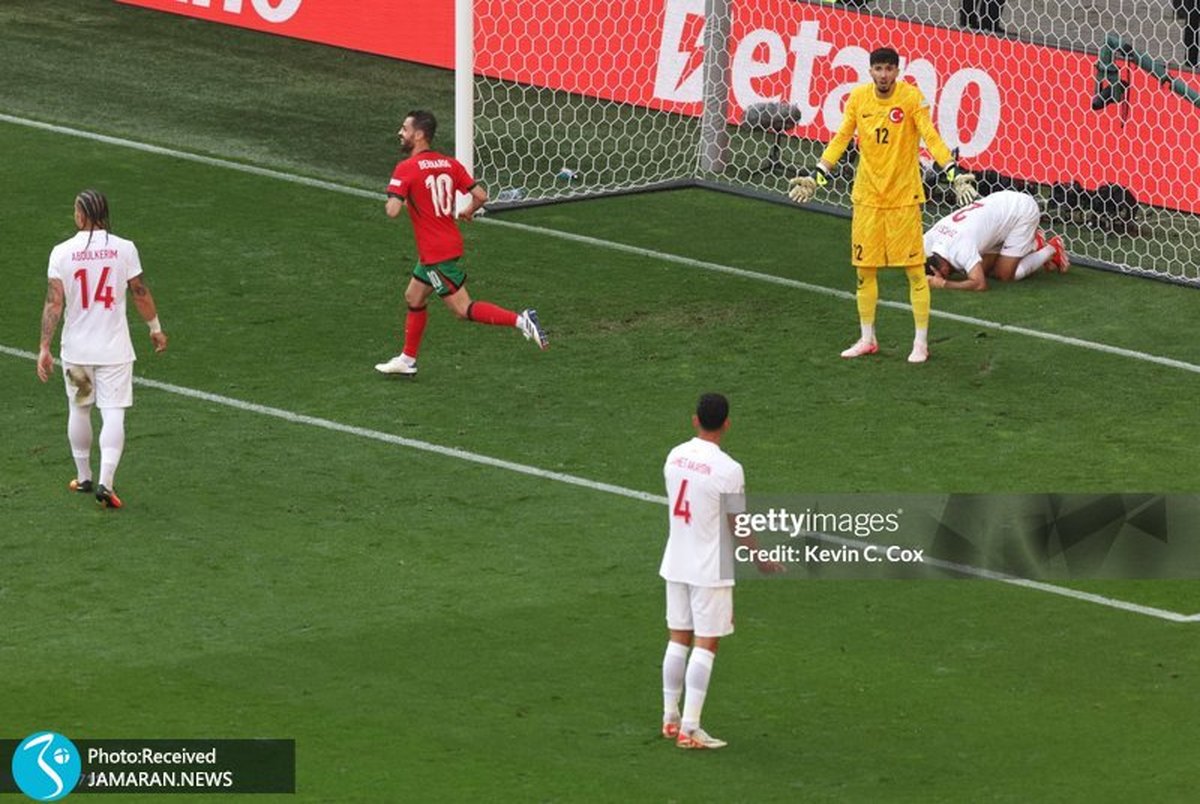 گزارش تصویری بازی ترکیه و پرتغال در یورو 2024