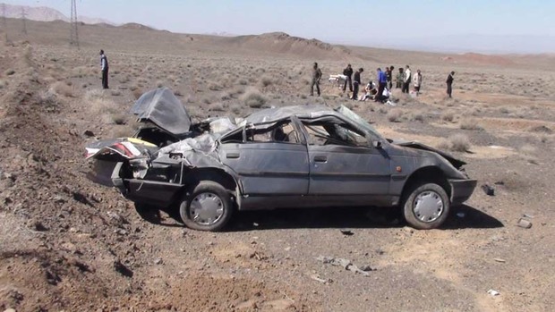 واژگونی خودرو در قزوین یک کشته برجای گذاشت