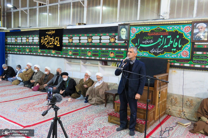 مراسم عزاداری و سوگواری ایام فاطمیه در دفتر آیت الله العظمی صانعی (ره)