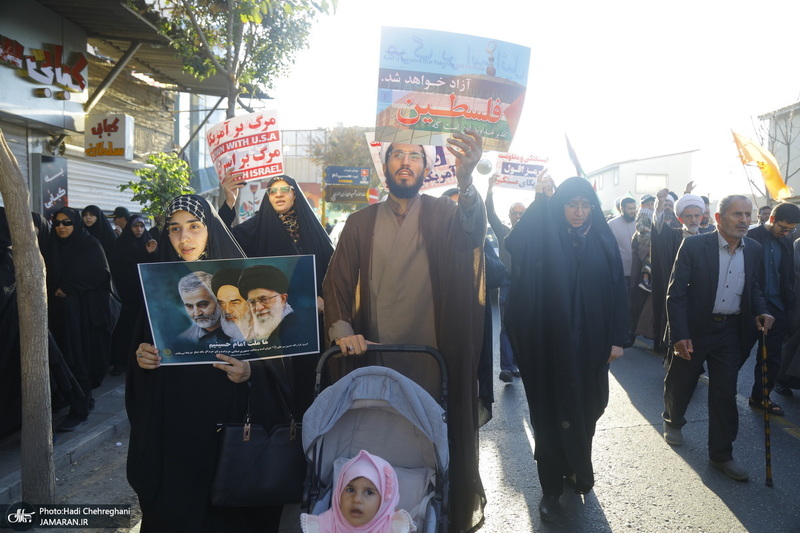 تجمع مردمی در حمایت از کودکان و زنان غزه در قم