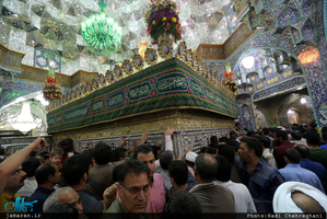 حال و هوای شب میلاد حضرت مهدی(عج) در حرم حضرت معصومه(س)