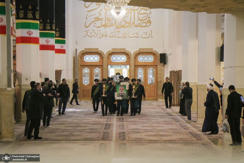 مراسم تشییع و خاکسپاری شهید امیر موسوی در قم