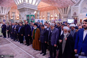 تجدید میثاق رئیس، مدیران و کارکنان ستاد اجرایی فرمان امام با آرمان‌های حضرت امام خمینی (س)