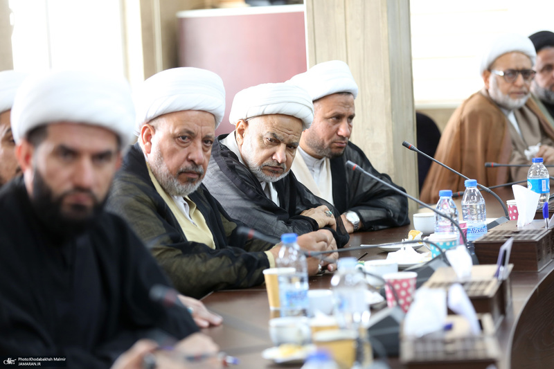 دیدار جمعی از علمای کشور عراق با رئیس موسسه تنظیم ونشر آثار امام خمینی