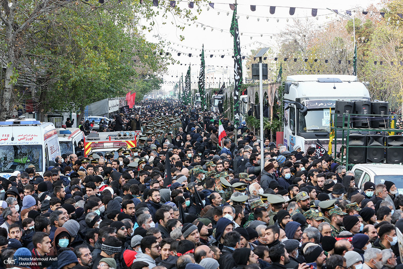 مراسم تشییع 200 شهید گمنام دفاع مقدس در تهران -2