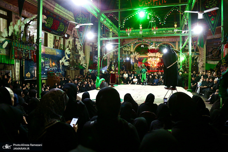 مراسم روز تاسوعاى حسينی در تکیه بزرگ تجریش