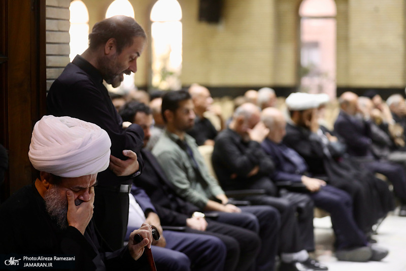 مراسم ختم همسر آيت الله راستی کاشانی