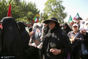 مراسم وداع با رهبر شهید انقلاب در مصلی تهران- 9