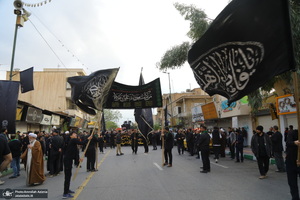 دسته عزاداری شهادت حضرت علی (ع) با حضور آیت‌الله العظمی وحید خراسانی