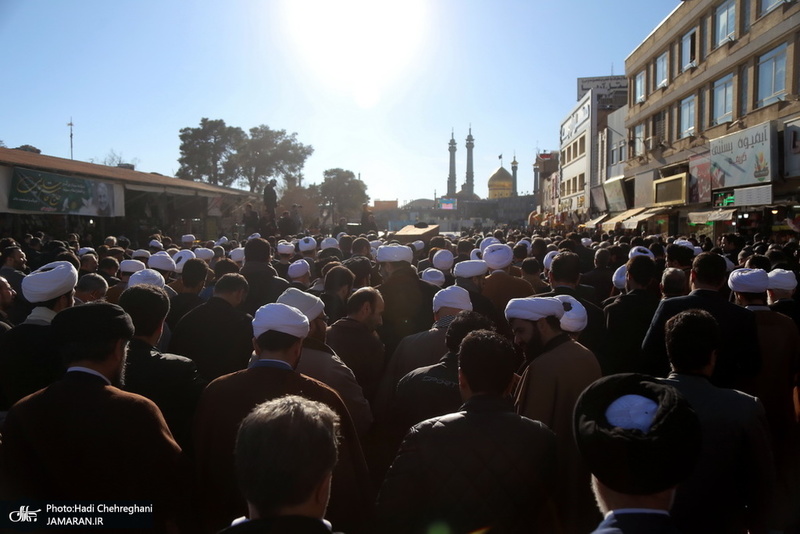 مراسم تشییع و خاکسپاری آیت الله سید هاشم رسولی محلاتی(ره) در قم