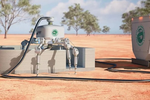 این ربات روزی یک خانه می‌سازد
