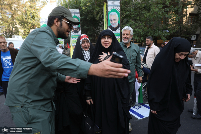 اجتماع دختران انقلاب در حمایت از جبهه مقاومت