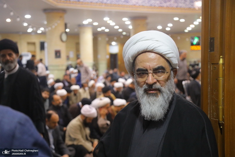 مراسم ختم مادر همسر آیت الله محمدجواد فاضل لنکرانی