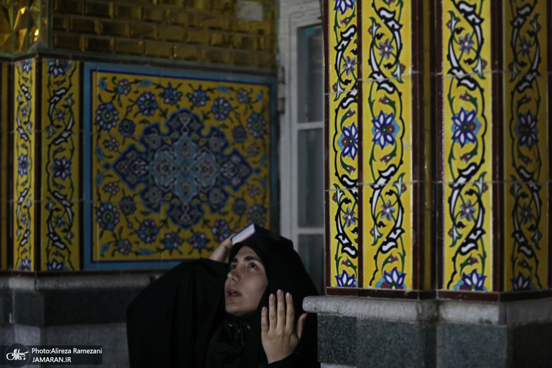 مراسم شب بیست و سوم ماه مبارک رمضان در امام زاده پنج تن لویزان