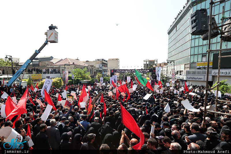 وداع باشکوه مردم تهران با شهید محسن حججی