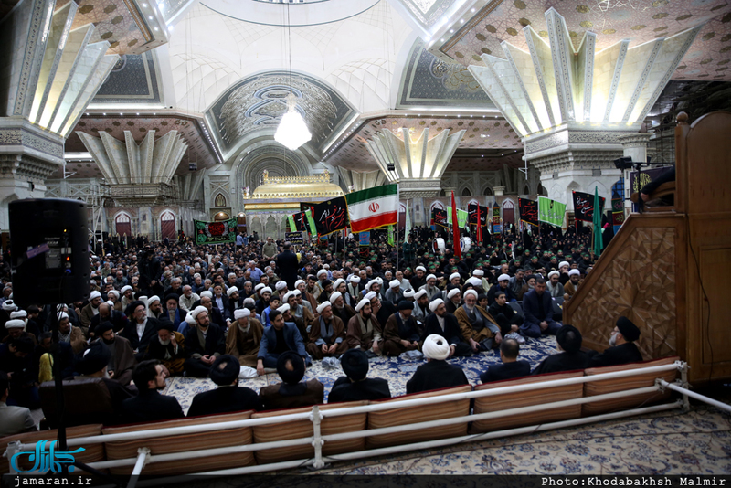مراسم عزاداری شب شهادت حضرت زهرا(س) در حرم امام خمینی (س)
